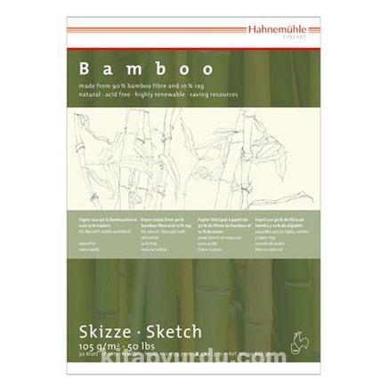 Hahnemülle Bamboo Eskiz Blok A4 105Gsm 30 Yp