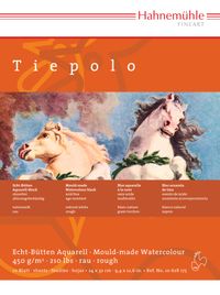 Hahnemülle Suluboya Kağıdı Blok Tıepolo 450Gsm 24X32Cm 10Sayfa