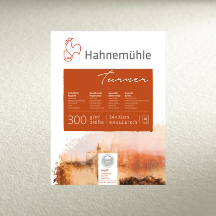 Hahnemülle Suluboya Kağıdı Blok   300 Gsm  10 Sheets 30*40Cm