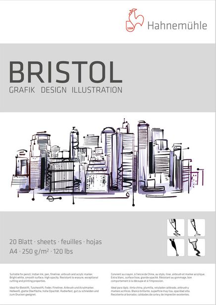 Hahnemülle Bristal A3 Pad 250Gsm 20 Sheets