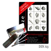 Hahnemülle Eskiz Blok  2Adet A4(150Gsm 50Sayfa)+Kalem