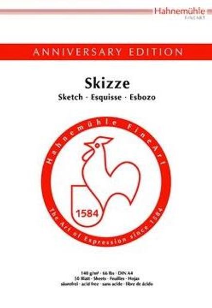 Hahnemülle 425.Yıl Eskiz Blok 140Gsm A3 50Sayfa 