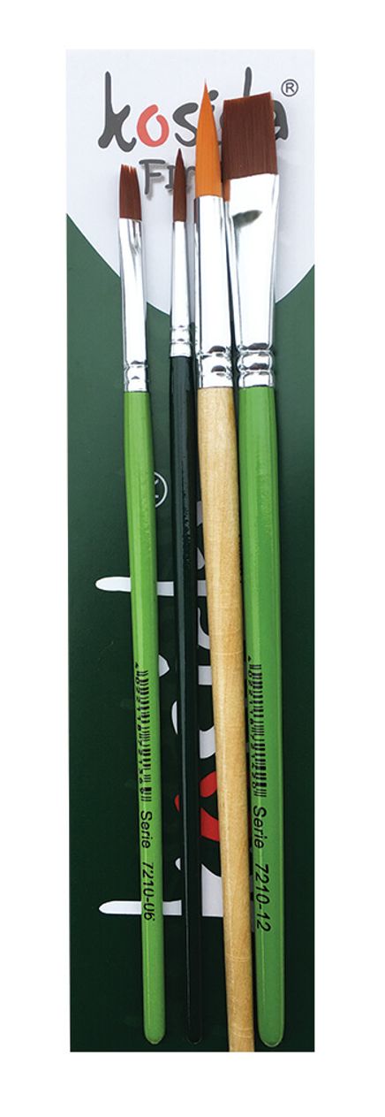 Kosida Okul Fırça Seti 7200(4+8) 7210(6+12)