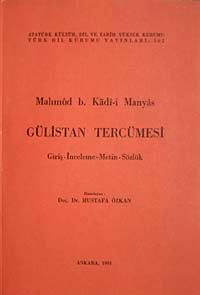 Gülistan Tercümesi & Giriş İnceleme Metin Sözlük