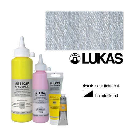 Lukas Studio Akralik Boya Metalik Gumus 75Ml