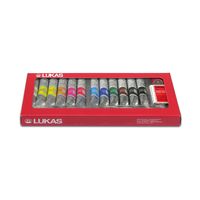 Lukas Studio Acryl Set 12X20Ml+3Fırça+Medium