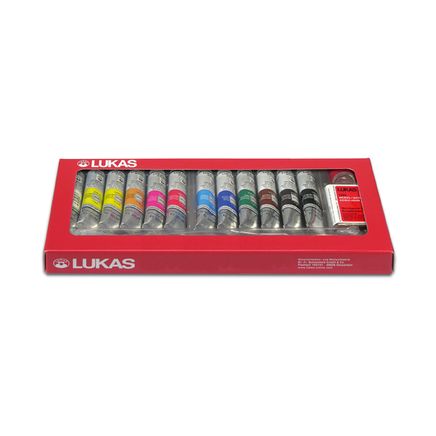 Lukas Studio Acryl Set 12X20Ml+3Fırça+Medium