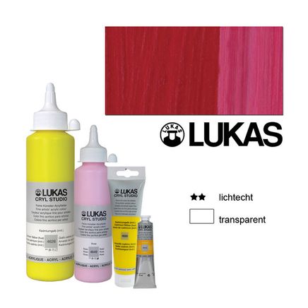 Lukas Studio Akralik Boya Kadmium Kirmizi-Koyu 250Ml
