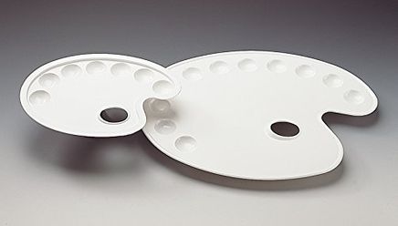 Lukas Oval Plastik Palet 22X30 Cm