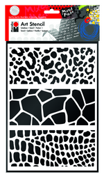 Marabu Sanatsal Şablon Dına4 Animal Print Comb