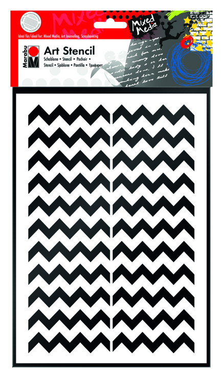 Marabu Sanatsal Şablon Dına4 Chevron Patter