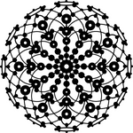 Marabu (30*30)Şablon Lace Rosette