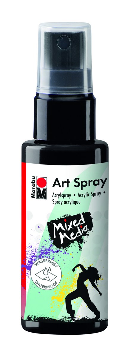 Marabu Art Spray 073 50Ml Black