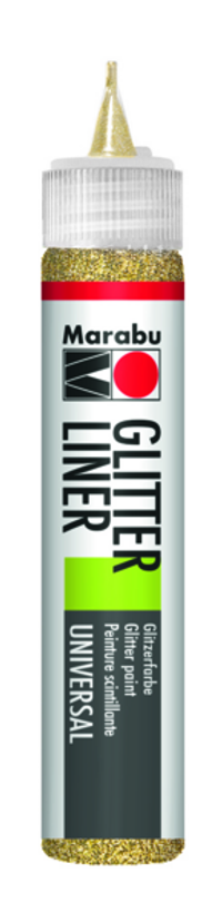 Marabu Glitter Lier 1X25Ml Glitter-Gold
