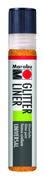 Marabu Glıtter Lıner 525 Mandarin