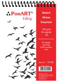 Ponart E.Blok 100Gr A5 50Yp