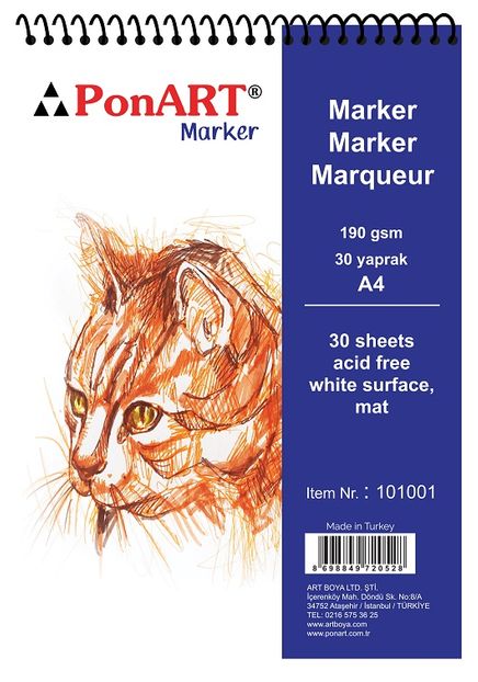 Ponart Marker Pad 190Gr A4