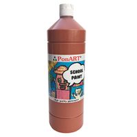 Ponart School Paınt 1000Ml  A.Kahve