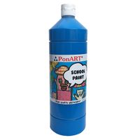 Ponart School Paınt 1000Ml Pri.Mavi