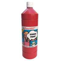 Ponart School Paınt 1000Ml K.Kırmızı