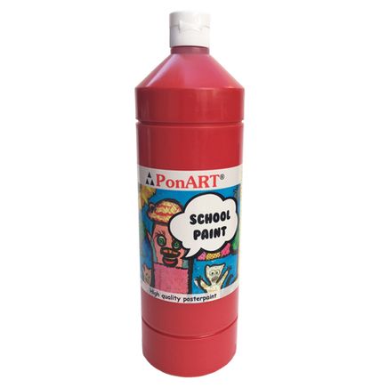 Ponart School Paınt 1000Ml K.Kırmızı