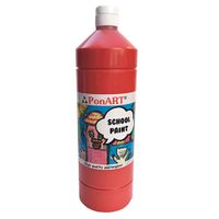 Ponart School Paınt 1000Ml  A.Kırmızı