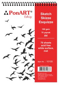 Ponart Eskiz Blok 100Gr A4 70Yap
