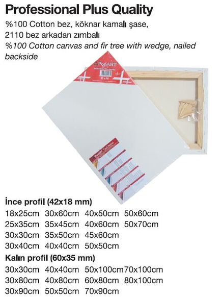 Ponart Profesyonel A Plus Kalite Tuval 25X35