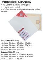 Ponart Profesyonel A Plus Kalite Tuval 20X40