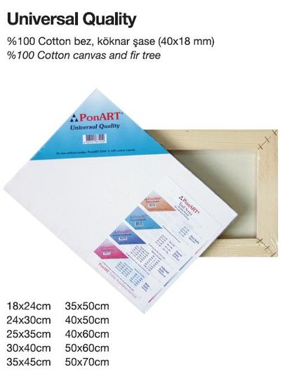 Ponart 30Cm Üçgen Universal Kalite Tuval