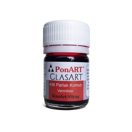 Ponart Glass Art 20 Ml Parlak Kırmızı 