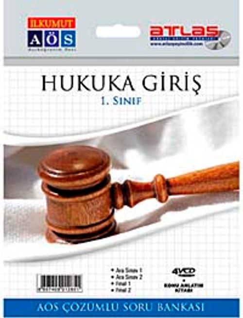 Hukuka Giriş - 1.Sınıf - AÖS Çözümlü Soru Bankası (4 VCD + 1 Kitap)