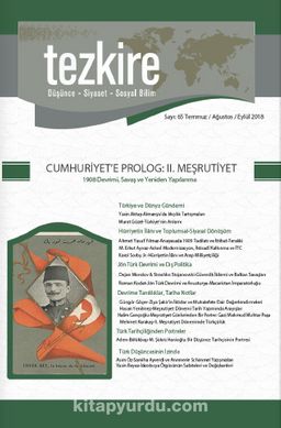 Tezkire Düşünce-Siyaset-Sosyal Bilim Dergisi Sayı:65 Temmuz-Ağustos-Eylül 2018