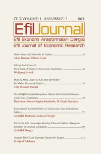Efil Ekonomi Araştırmaları Dergisi Cilt:1 Sayı:3