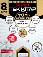 8. Sınıf Bütün Sınavlar İçin Süper Tek Kitap Tüm Dersler Soru Bankası