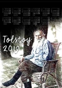 2019 Takvimli Poster - Yazarlar - Tolstoy