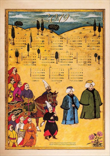 2019 Takvimli Poster - Minyatürler - Surname - Hediye At