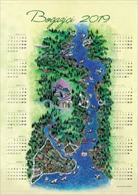 2019 Takvimli Poster - Minyaturler - Nusret Çolpan - Bogazici