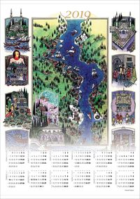 2019 Takvimli Poster - Minyaturler - Nusret Çolpan