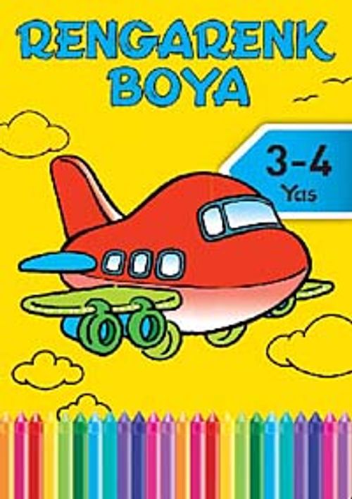 Rengarenk Boya -1 / 3-4 Yaş Sarı Kitap