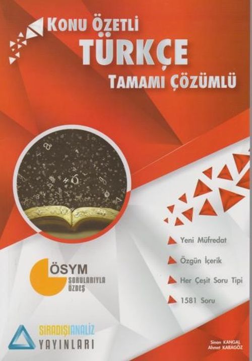 Türkçe Konu Özetli Tamamı Çözümlü Soru Bankası 