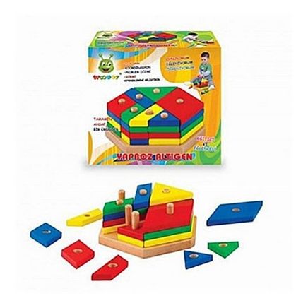 Ahşap Yapboz Altıgen (Kr063)