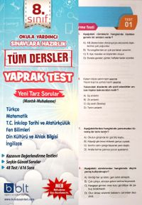 8. Sınıf Tüm Dersler Yaprak Test