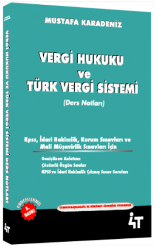 Vergi Hukuku ve Türk Vergi Sistemi (Ders Notları)