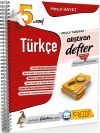 5. Sınıf T&uuml;rk&ccedil;e Alıştıran Defter