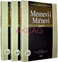 Mesnevi-i Manevi / Farsça (3 Cilt 6 Kitap)