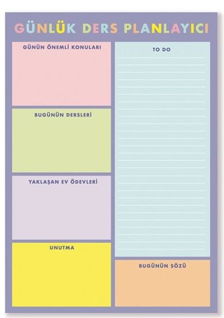 Günlük Ders Planlayıcısı