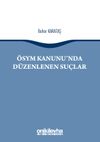 &Ouml;SYM Kanunu'nda D&uuml;zenlenen Su&ccedil;lar
