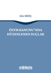 ÖSYM Kanunu'nda Düzenlenen Suçlar