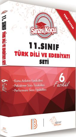 11. Sınıf Türk Dili ve Edebiyatı Sınav Koçu Konu Anlatımlı 6 Fasikül Set